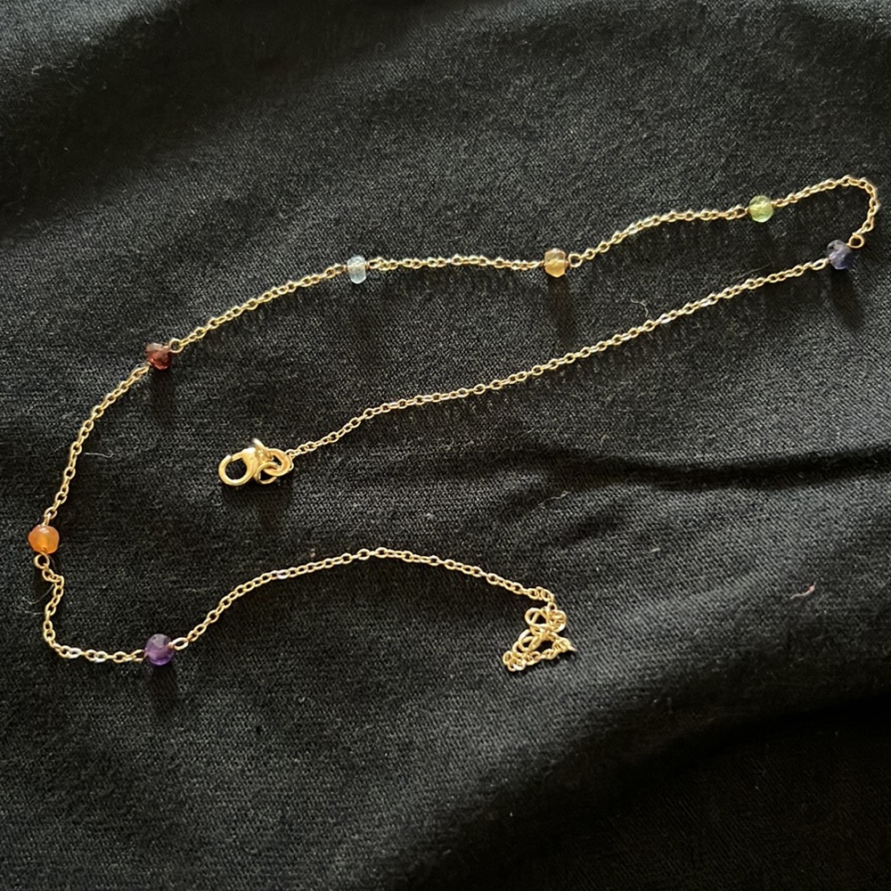 18 K gold plated sterling silver necklace